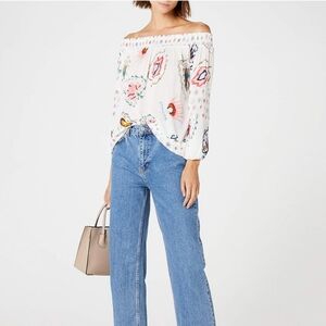 DESIGUAL | D Minor Off-Shoulder Floral Blouse